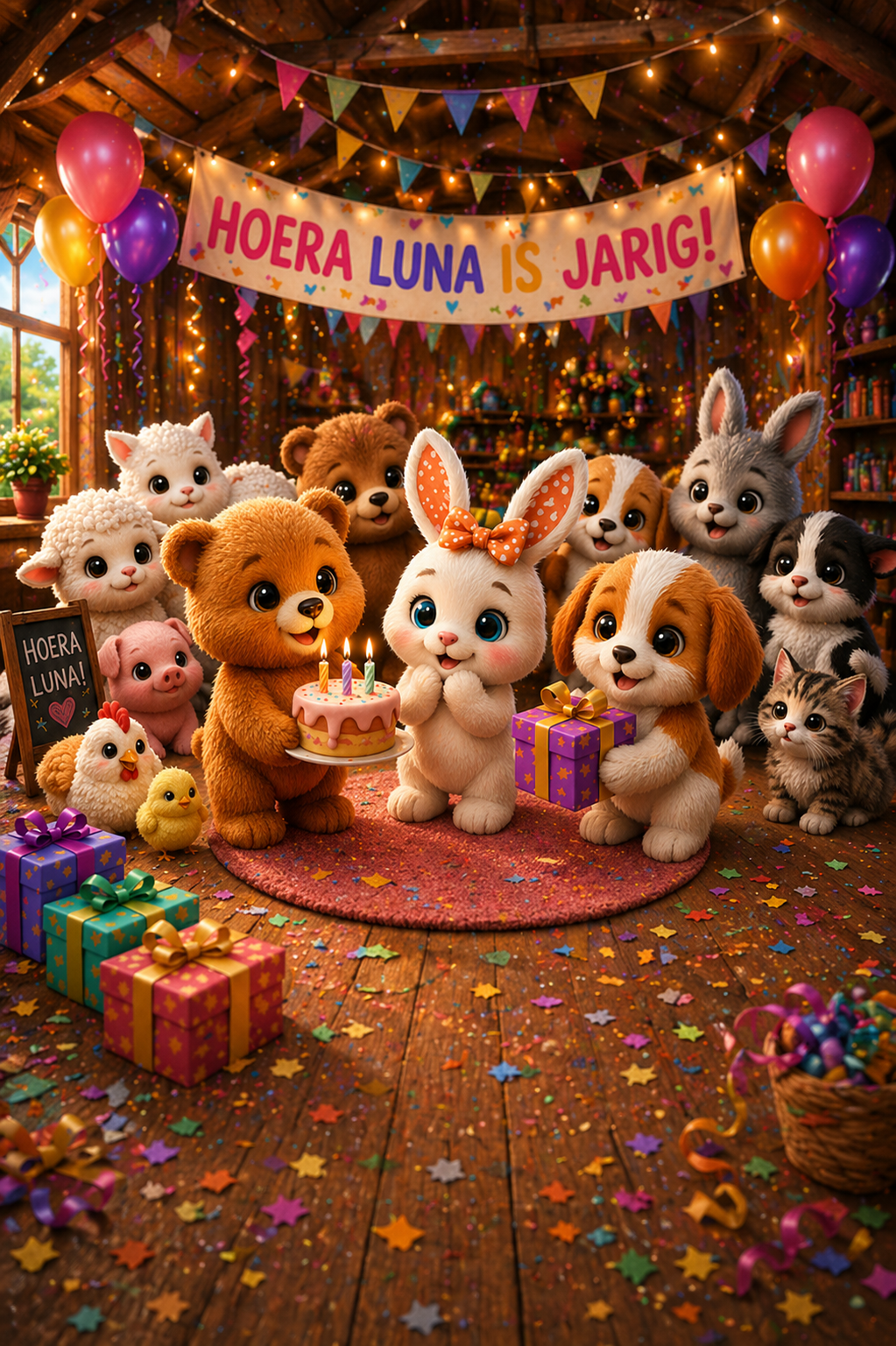 Luna is jarig! Een magisch feestje met alle Knoefie-vriendjes