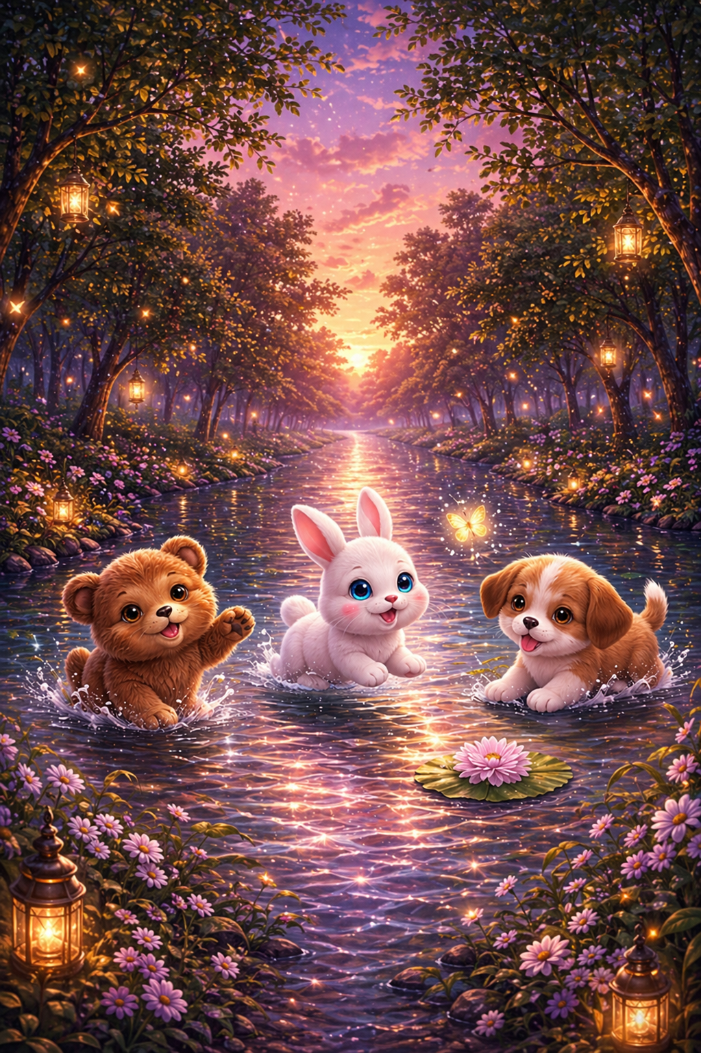 Luna, Milo en Binky bij het bosmeer